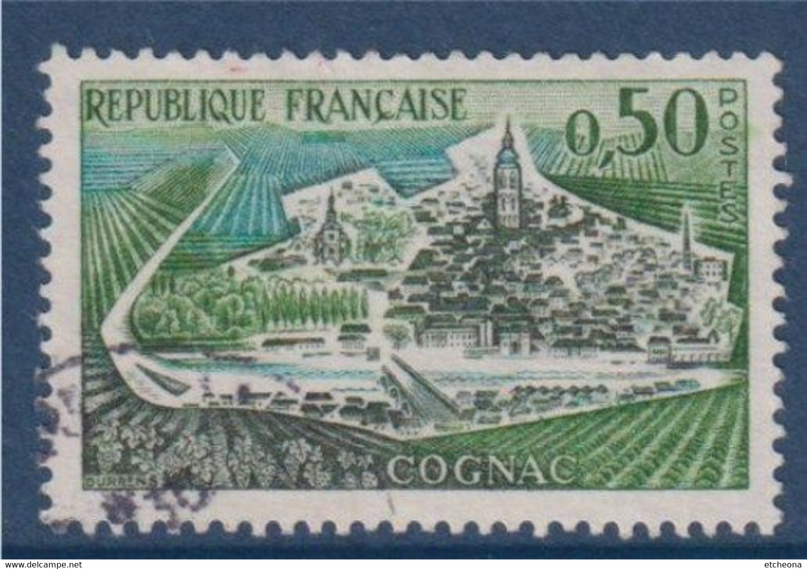 Cognac Avec état Différent Sur Les Péniches   N°1314b  Oblitéré - Used Stamps