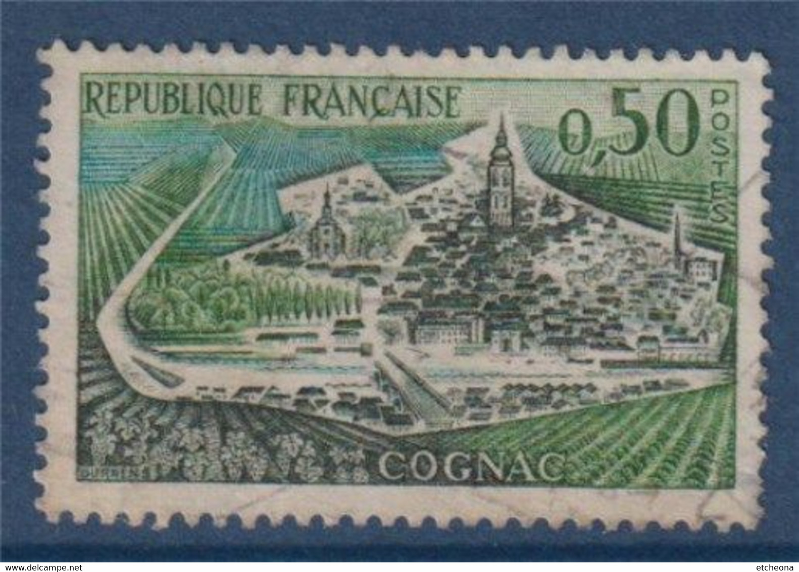 Cognac Avec état Différent Sur Les Péniches   N°1314a  Oblitéré - Used Stamps