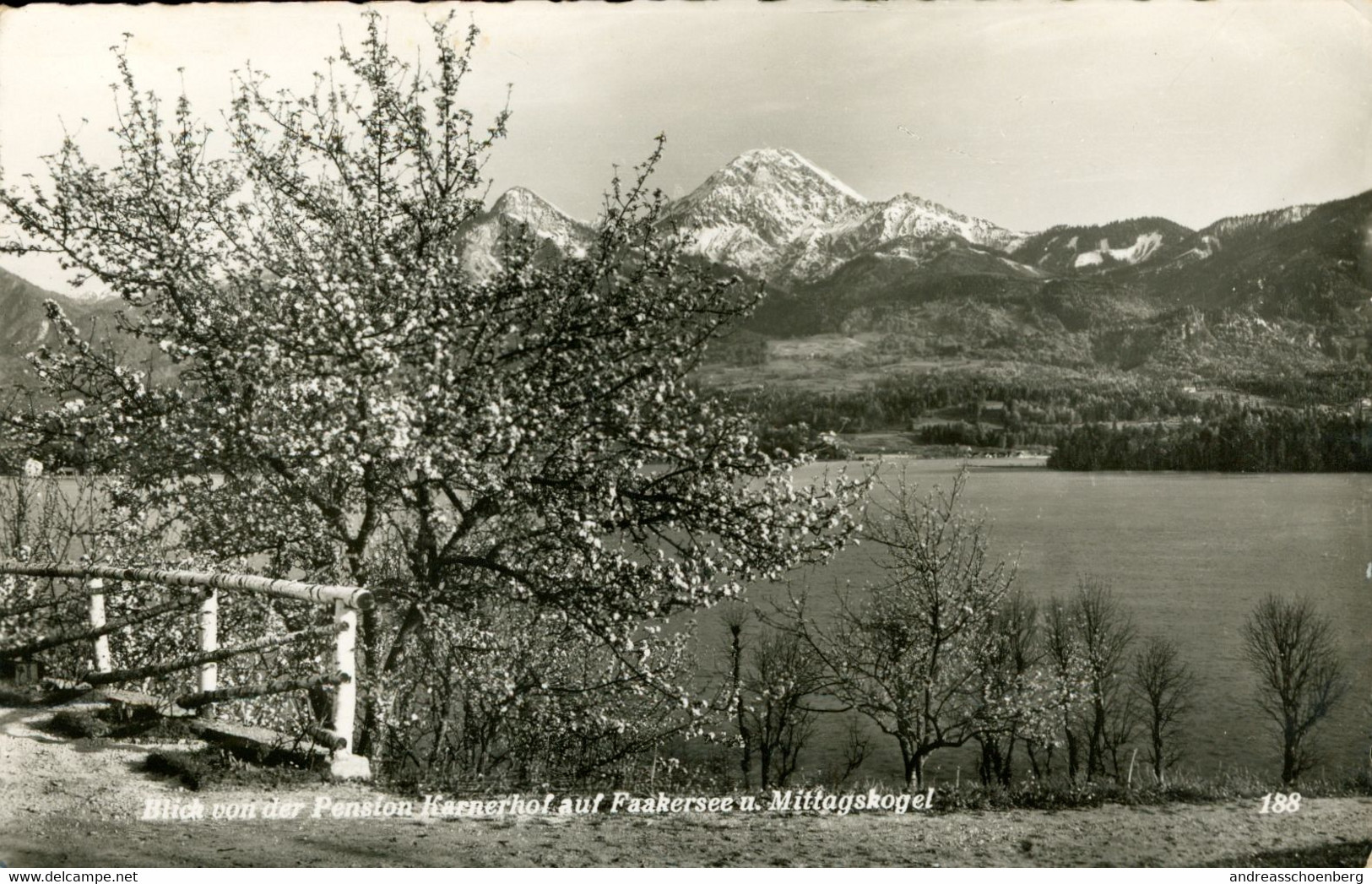 Drobollach Am Faaker See - Blick Von Der Pension Karnerhof Auf Faakersee Und Mittagskogel - Faakersee-Orte