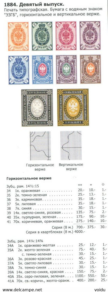 Russia 1884   Mi 36 A MH * Horisontally Laid Paper 14,5x15 - Ungebraucht