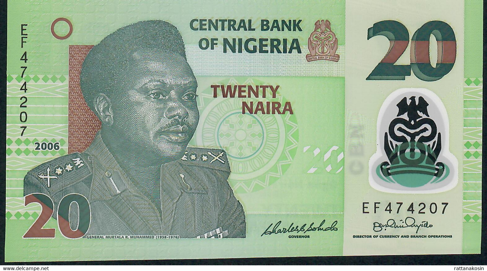 NIGERIA P34a 20 NAIRA 2006 #EF      UNC. - Nigeria