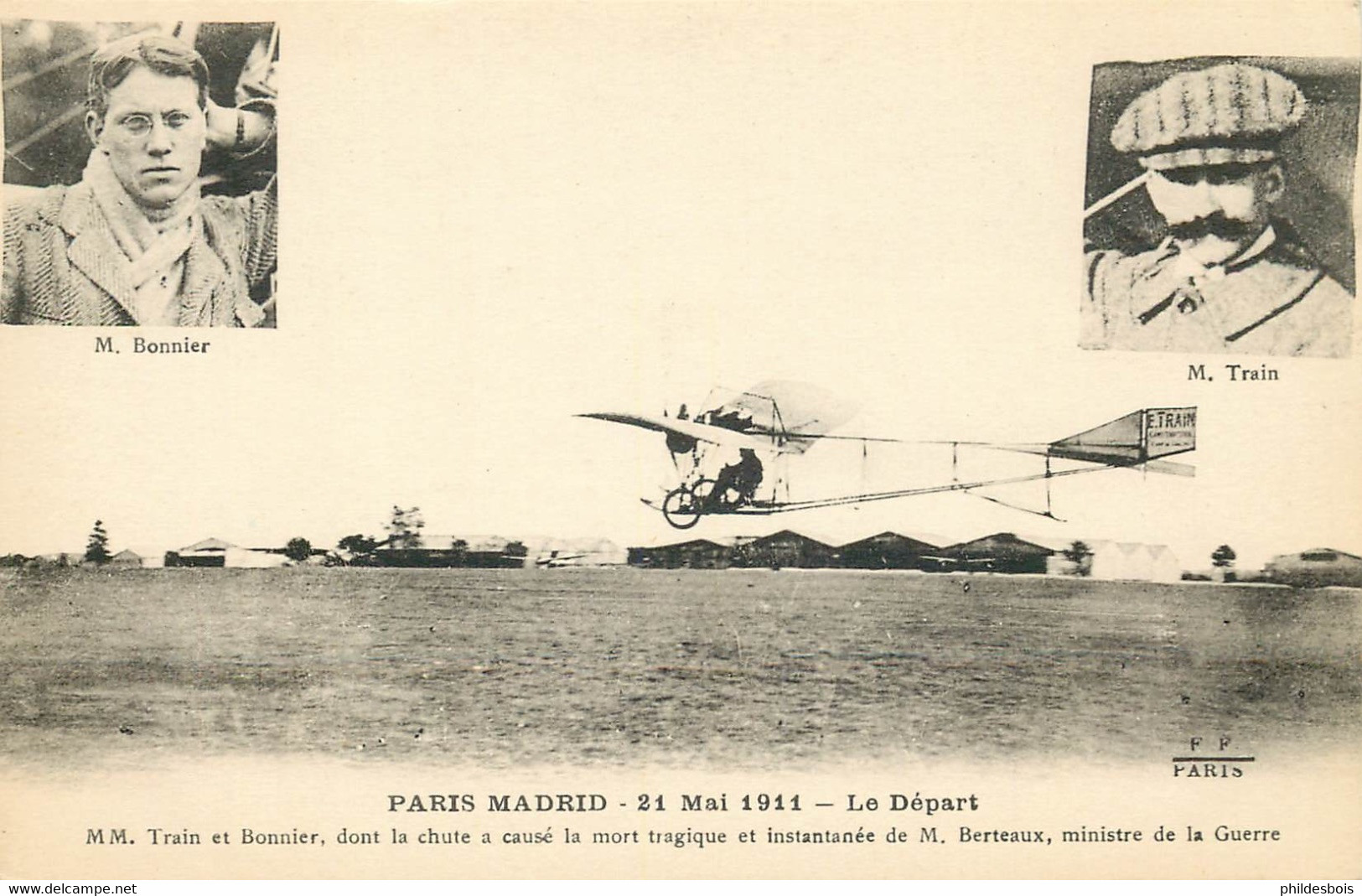 AVIATION  Paris / Madrid 21 Mai 1911 Le Départ - Fliegertreffen