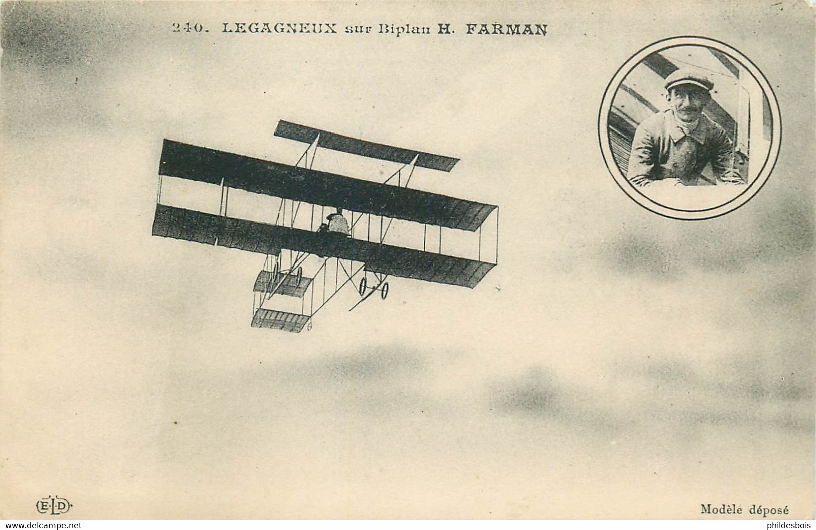 AVIATION  LEGAGNEUX Sur Biplan Farman - Fliegertreffen