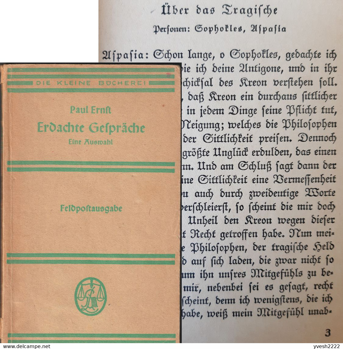 Allemagne 1943. Livret De Franchise Militaire. Sophocle Aspasie Bouddha Socrate Albiciade De Vinci Luther Melanchthon - Bouddhisme