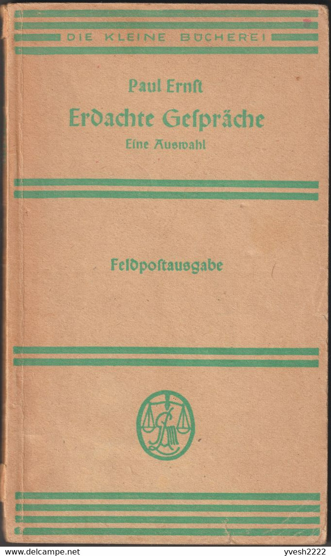 Allemagne 1943. Livret De Franchise Militaire. Sophocle Aspasie Bouddha Socrate Albiciade De Vinci Luther Melanchthon - Bouddhisme