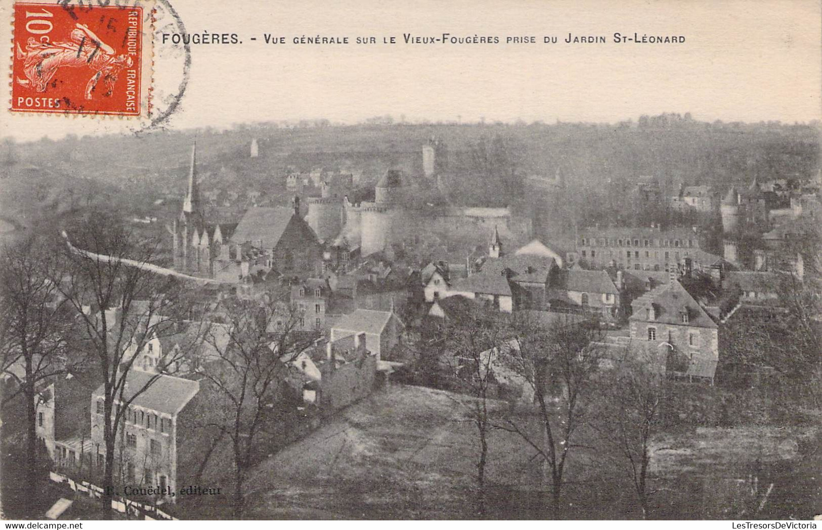 CPA - 35 - FOUGERES - Vue Générale Sur Le Vieux Fougères Prise Du Jardin St Léonard - Fougeres