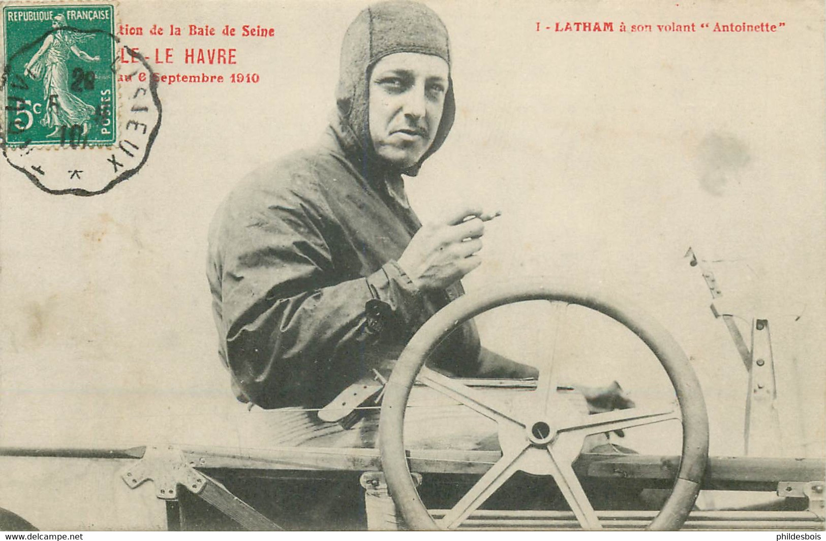 AVIATION  De La Baie De Somme Septembre 1910  LATHAM A Son Volant "antoinette " - Demonstraties
