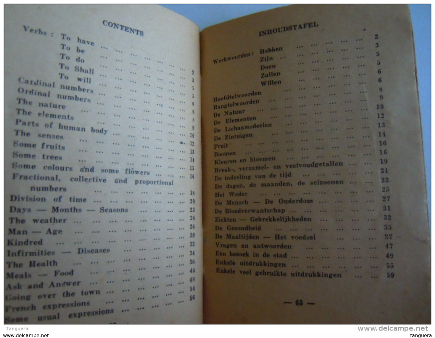 Klein Woordenboekje English Flemish Vlaamsch Engelsch Uitgave Star 64 Pagina's Omslag Beetje Vuil - Dictionaries