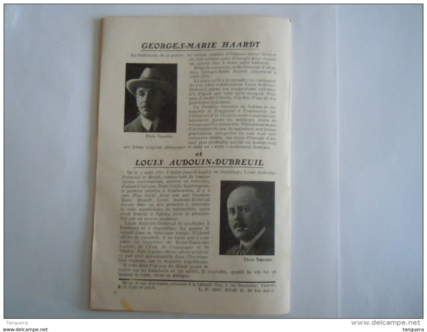 Belgique 1927 Librairie Olyff Hasselt Bulletin Trimestriel Nouveautés Et Réimpressions 20 Pages Form 11,5 X 17,2 Cm - Druck & Papierwaren