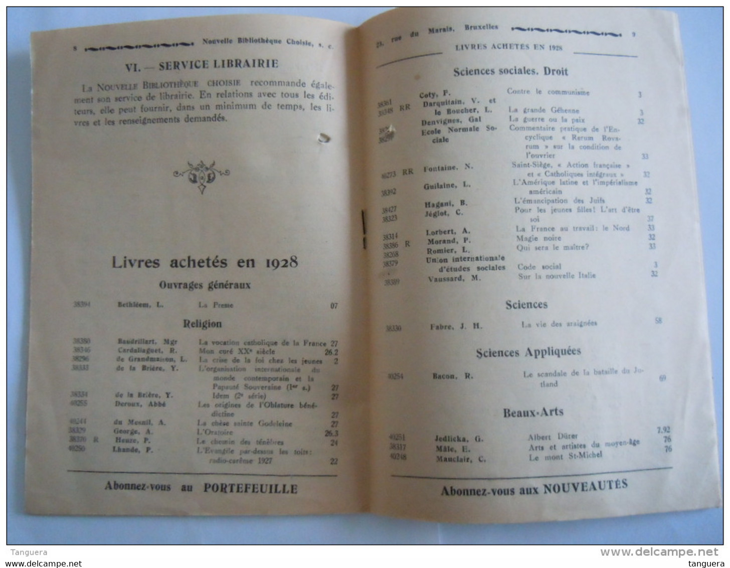 Belgique 1929 Patria Nouvelle Bibliothèque Choisie Vente Et Location De Livres.. Réglement 16 Pages Form 13,3 X 18,7 Cm - Imprenta & Papelería