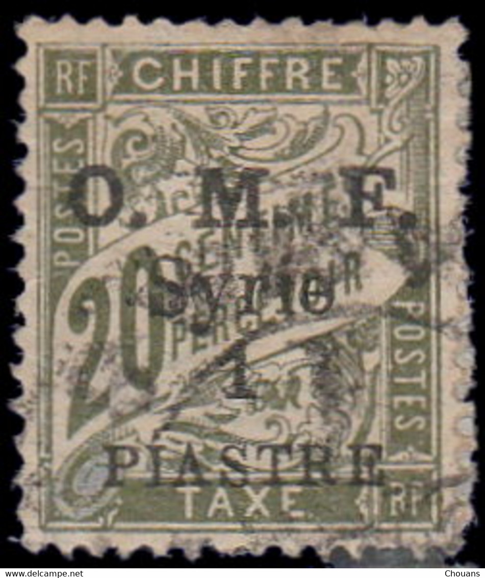 Syrie Taxe 1921. ~ T 10 - 1 Pi / 20  Taxe - Timbres-taxe