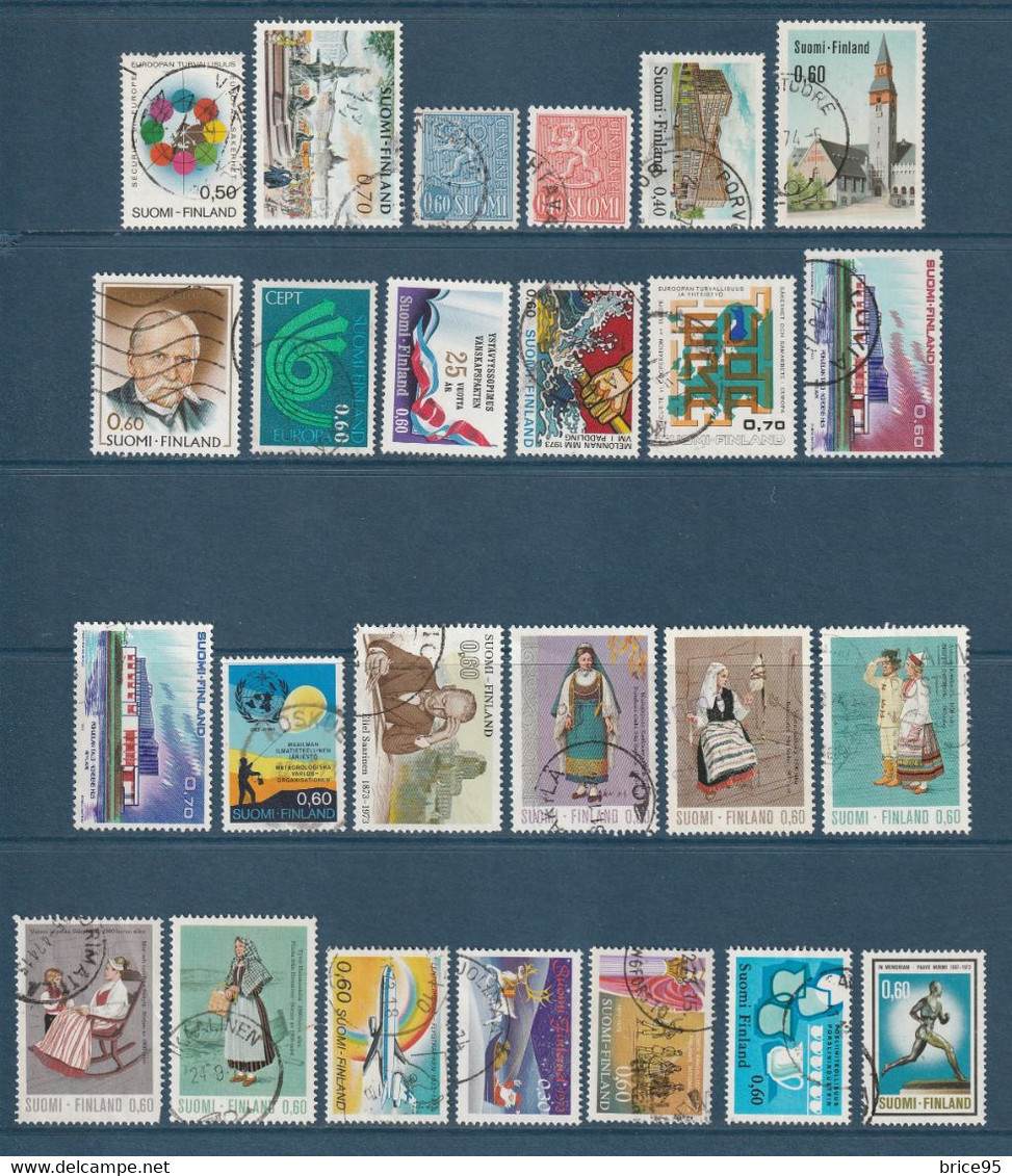 ⭐ Finlande - YT N° 679 à 706 - Année Complète - Oblitéré - 1973 ⭐ - Annate Complete