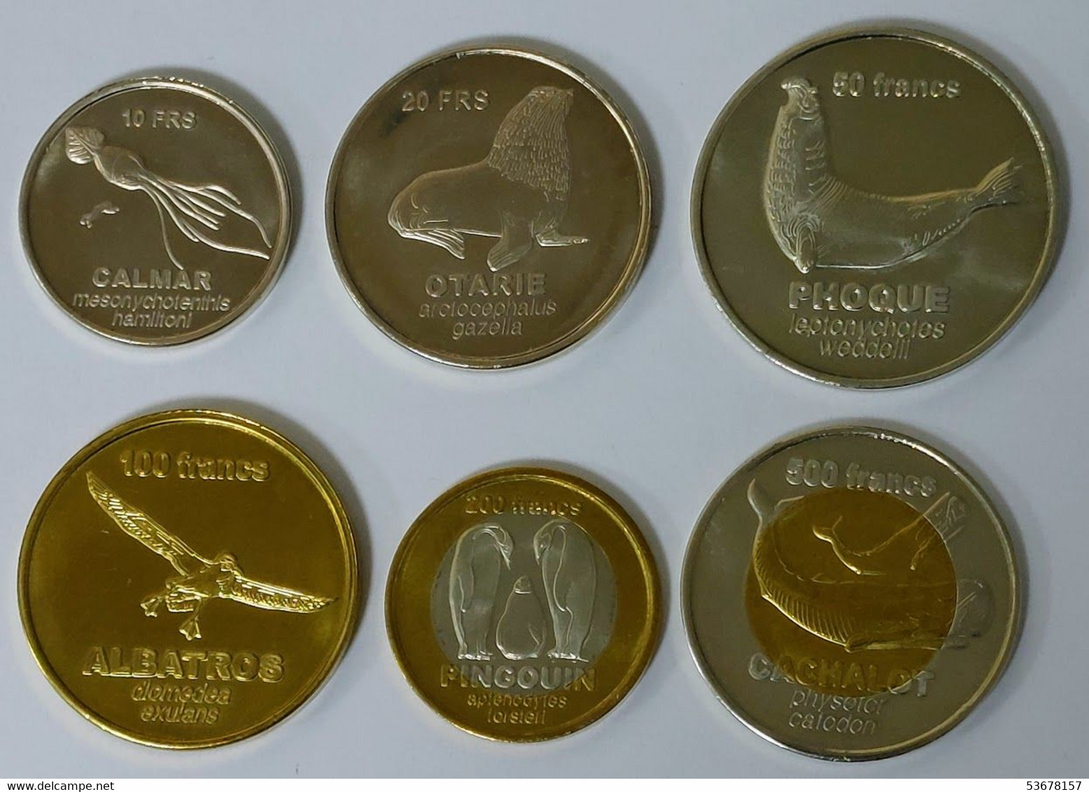 French Southern & Antarctic Territories (France) - Set (6 Coins) 2011 (Fantasy Coins) (1267) - Other & Unclassified