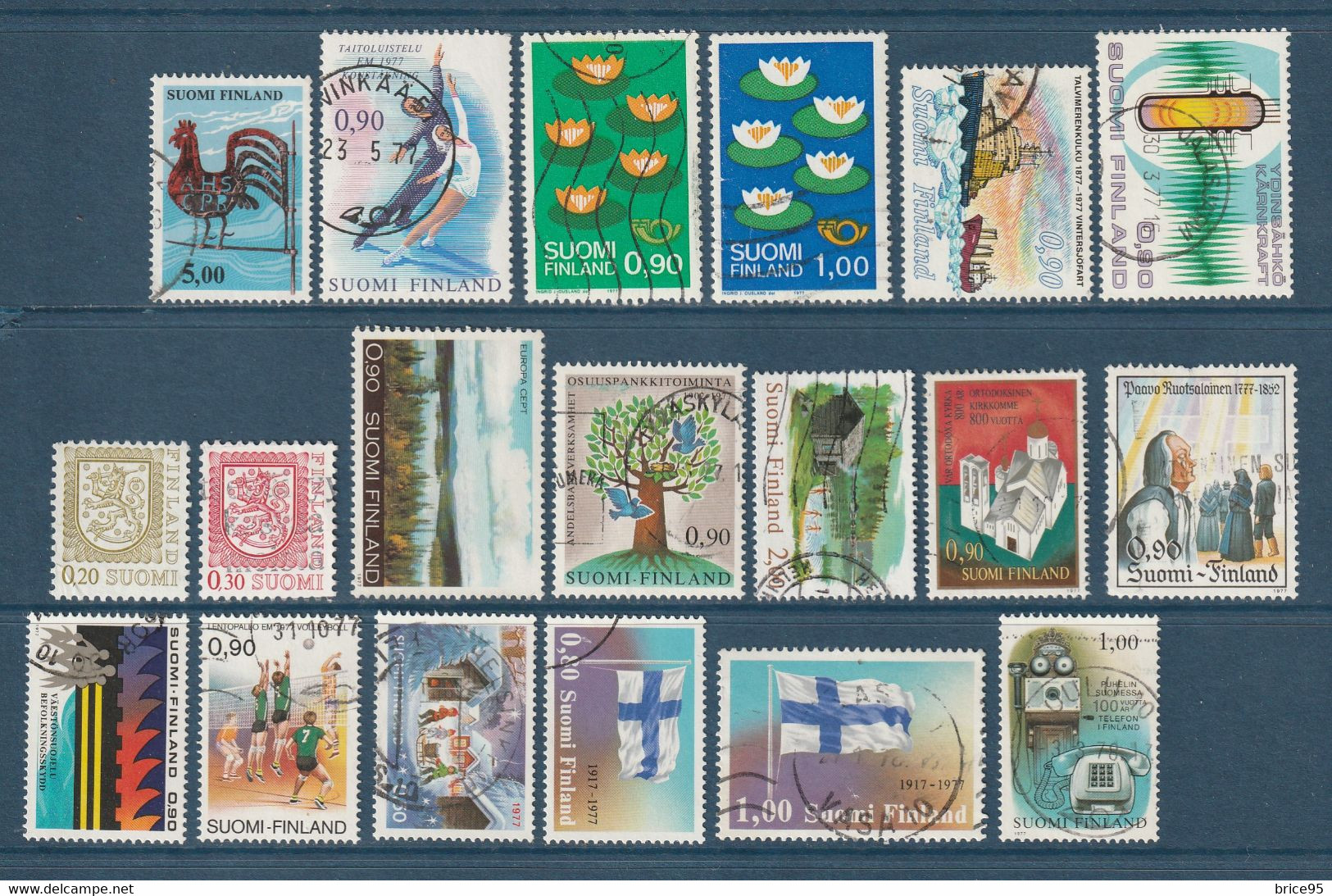 ⭐ Finlande - YT N° 761 à 785 - Année Non Complète - Oblitéré - 1977 ⭐ - Annate Complete