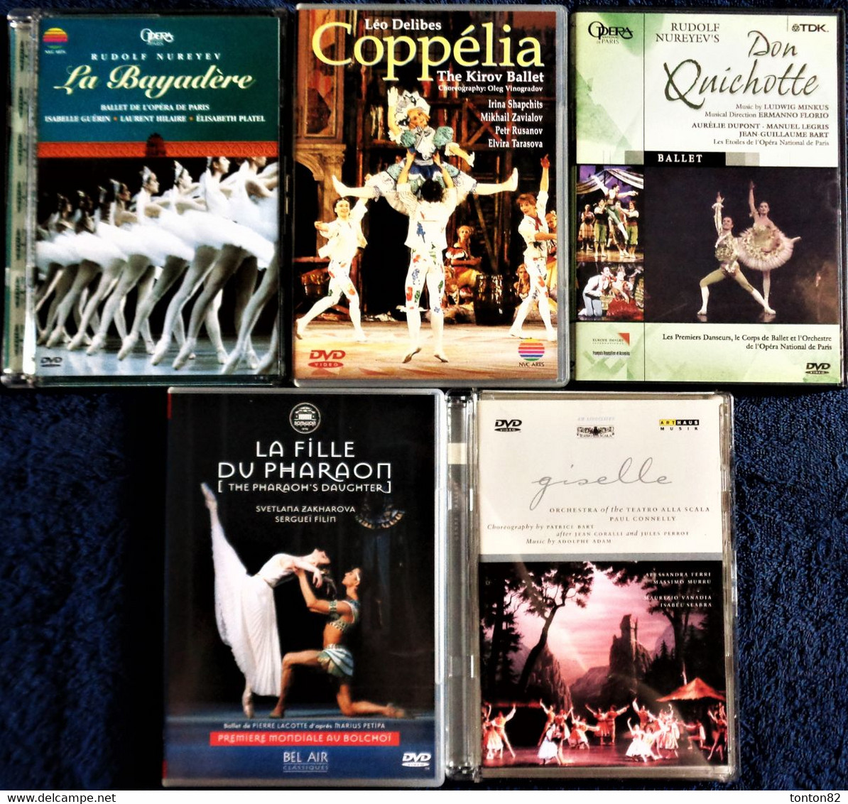 LOT De Cinq DVD Vidéo De BALLETS Célèbres . - Concert Et Musique