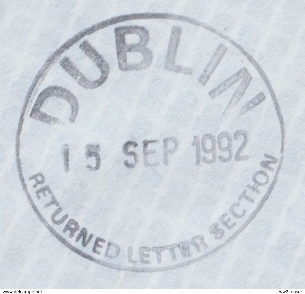 1992 Ireland/Irland RETURN TO SENDER Paid 40p To Germany - Lettres & Documents