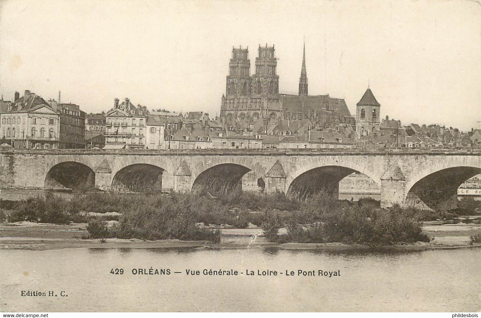 CARTE POSTALE Avec CACHET  " Dépot Du 7 Eme Groupe Cycliste " ORLEANS - Storia Postale