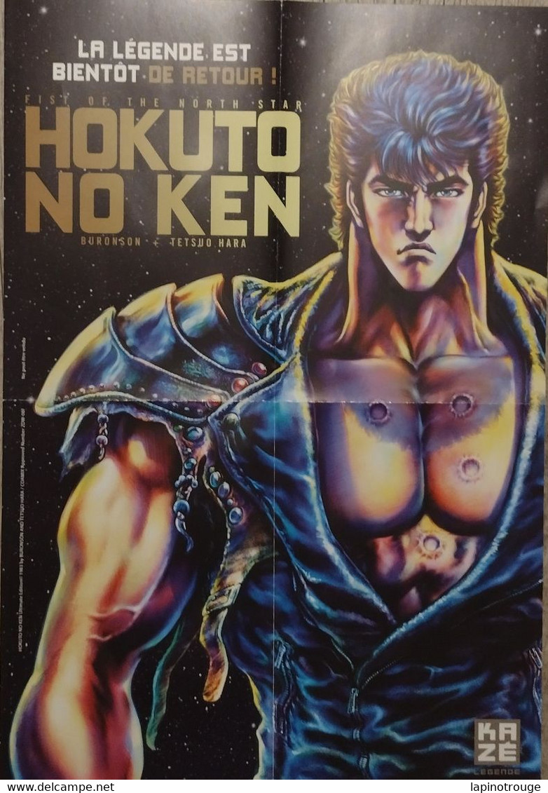 Affiche HARA Tetsuo Pour Hokuto No Ken Manga Kazé 2022 - Affiches & Posters