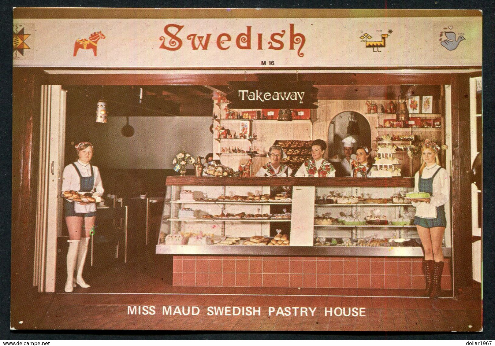 Miss Maud Swedish Pastry House, Arcade, M16,Perth ,west Australllia  -NOT Used  2 Scans For Condition. (Originalscan !!) - Perth