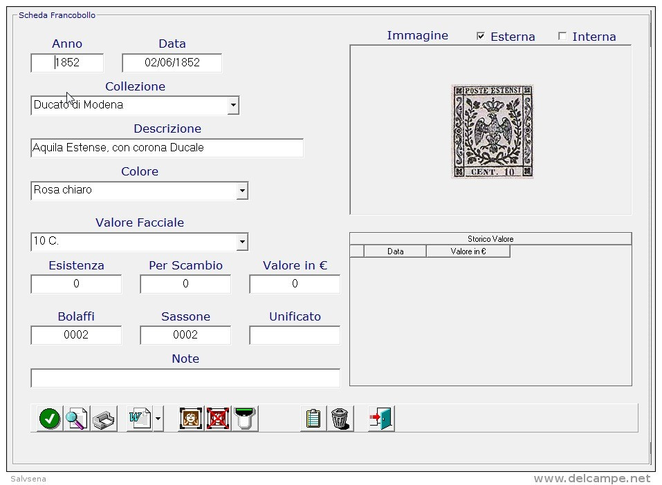 Software Per I Collezionisti Di Francobolli - Italiano