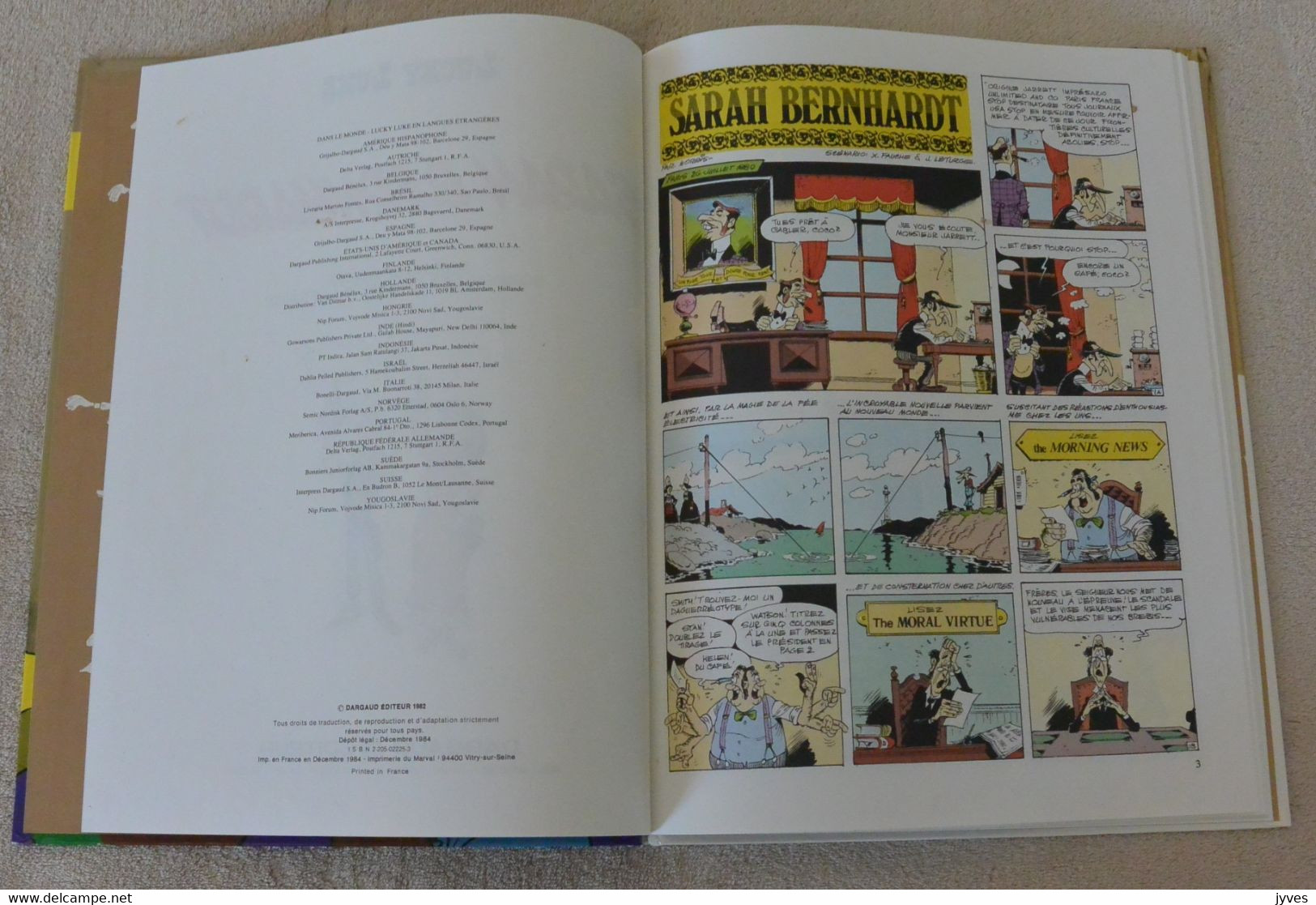 Lucky Luke - Sarah Bernhardt - Dargaud - Lucky Luke