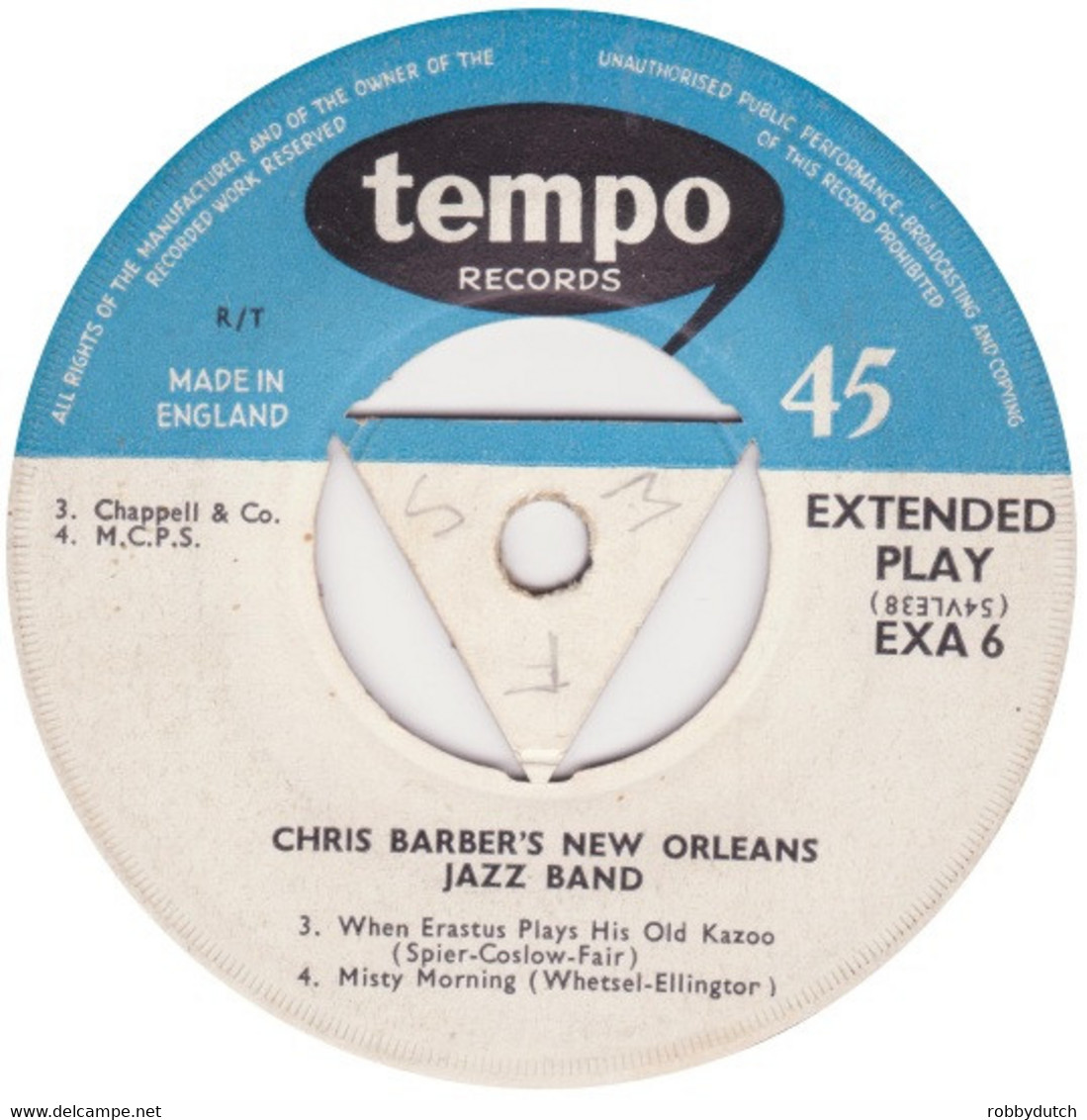 * 7" EP * CHRIS BARBER' S JAZZ BAND (STOMP OFF LET' S GO) (England 1951) - Jazz