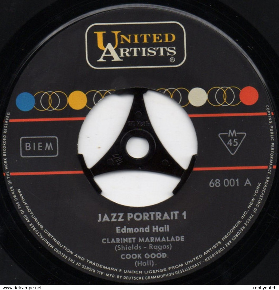 * 7" EP *  EDMOND HALL - THE JAZZ PORTRAIT 1  (Germany 1961 EX-!!) - Jazz