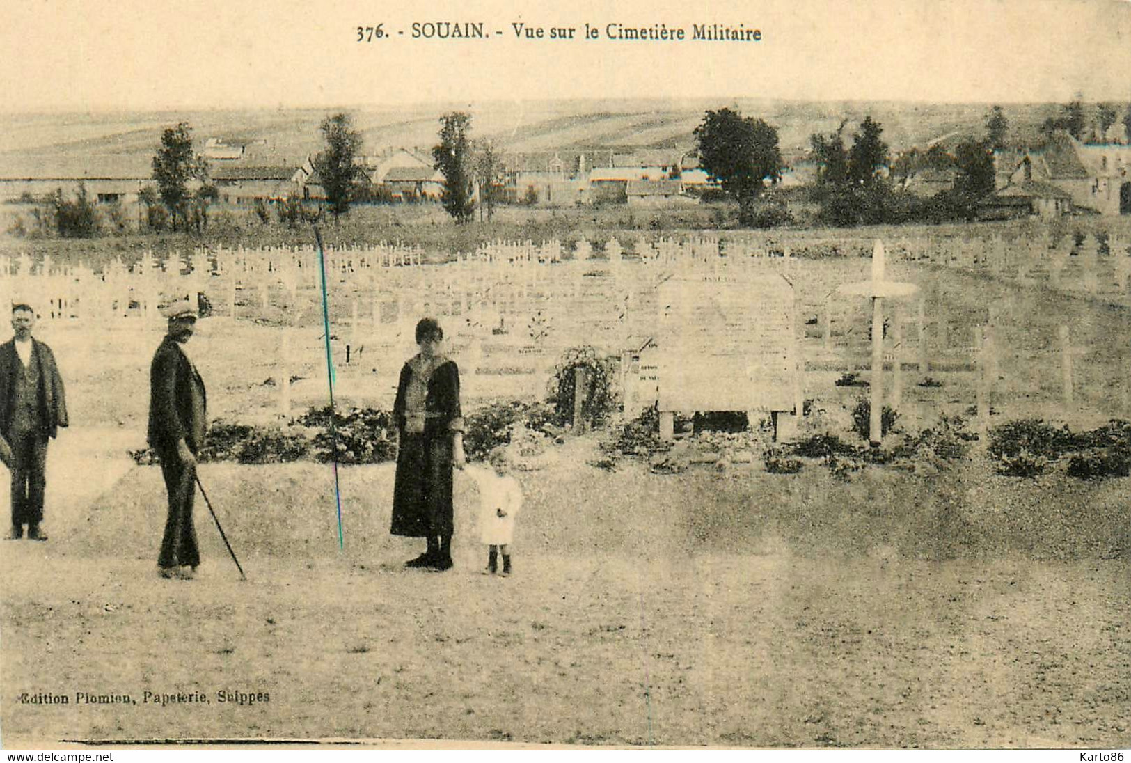 Souain * Vue Sur Le Cimetière Militaire * Militaria - Souain-Perthes-lès-Hurlus