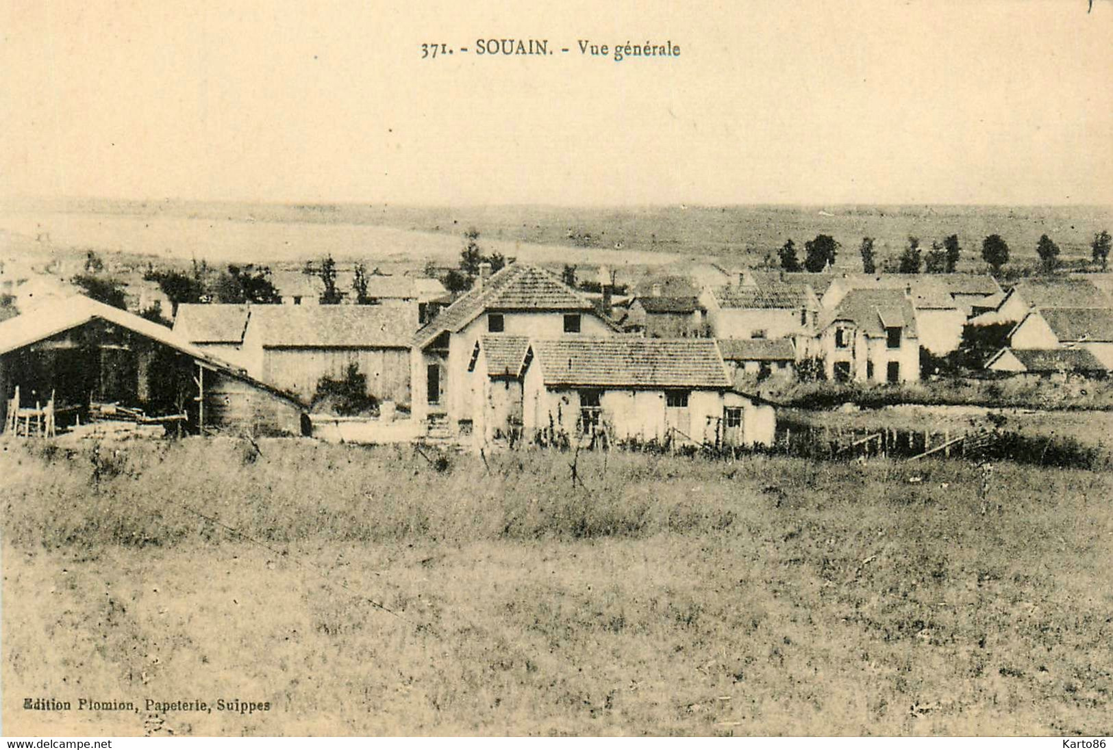 Souain * Vue Générale Sur Le Village - Souain-Perthes-lès-Hurlus