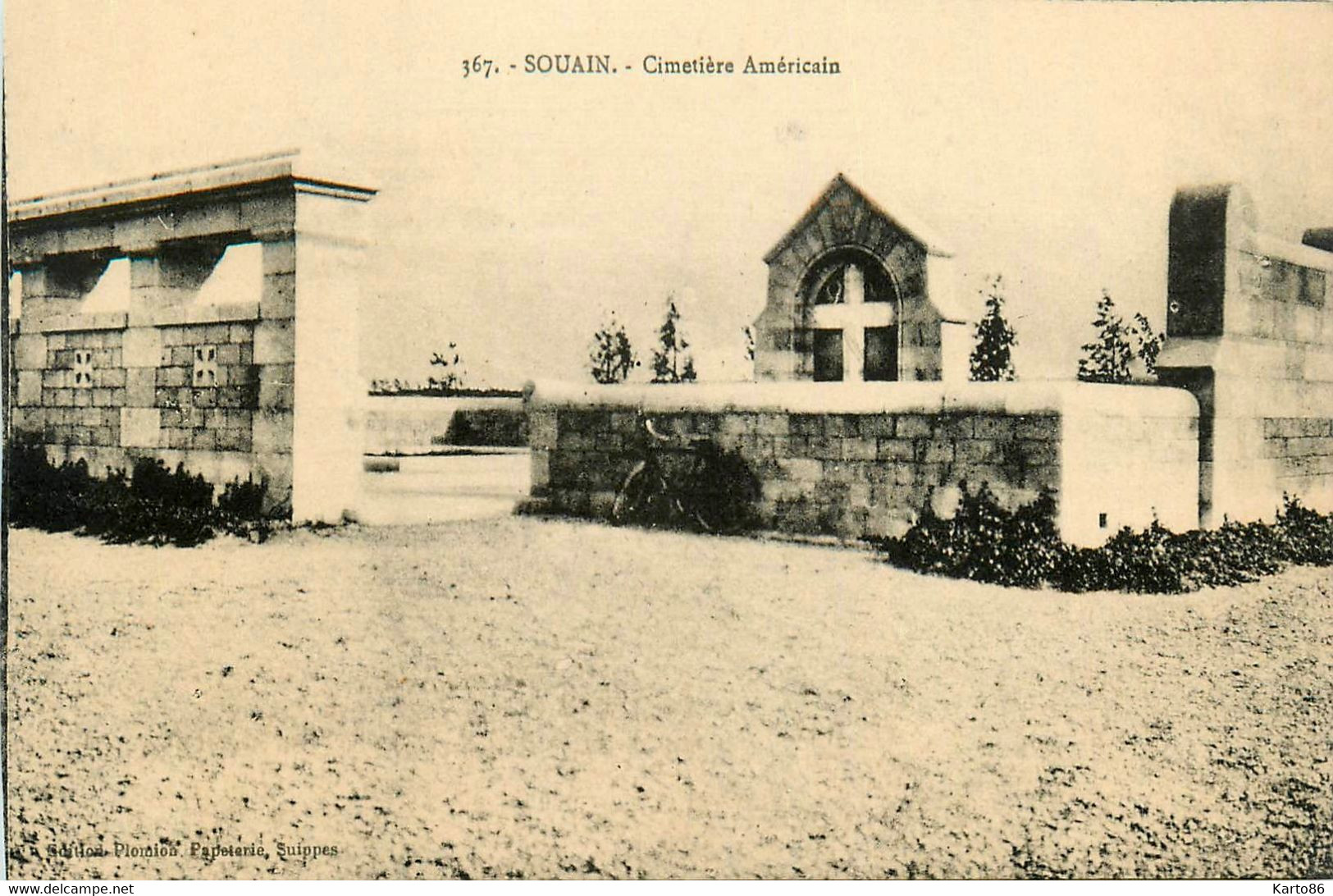 Souain * Vue Sur Le Cimetière Américain - Souain-Perthes-lès-Hurlus