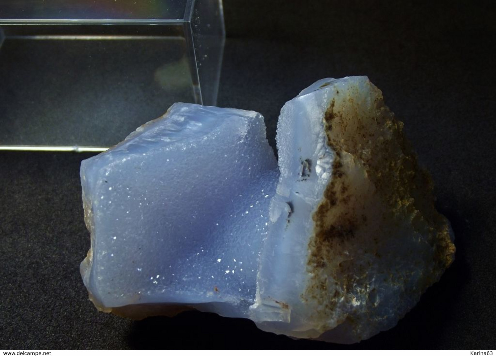 Blue Chalcedony ( 7 X 4 X 3.5 Cm ) - Ngabu - Chikwawa District - Malawi - Minéraux