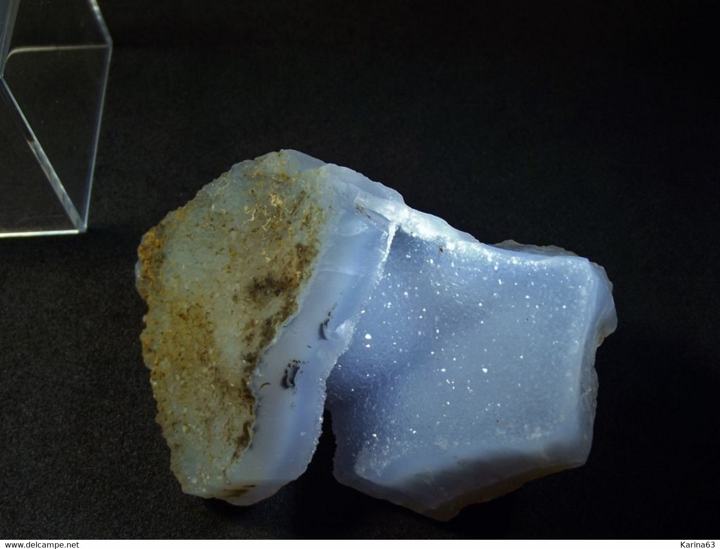 Blue Chalcedony ( 7 X 4 X 3.5 Cm ) - Ngabu - Chikwawa District - Malawi - Minéraux