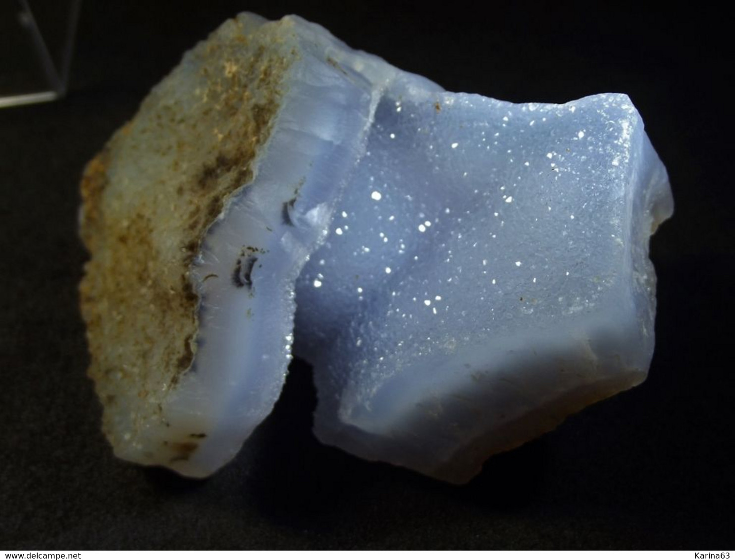 Blue Chalcedony ( 7 X 4 X 3.5 Cm ) - Ngabu - Chikwawa District - Malawi - Minéraux