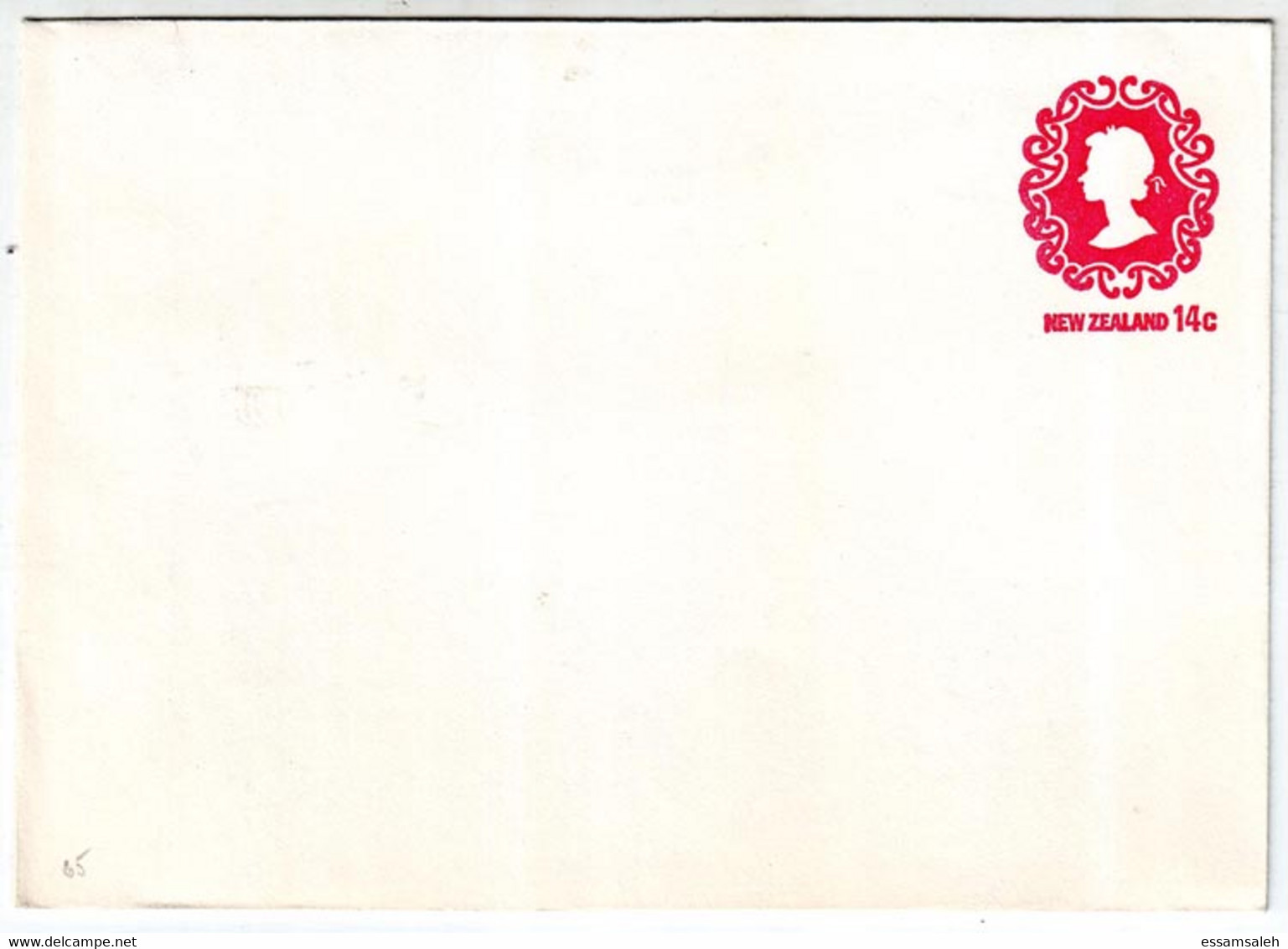 NZS24501 New Zealand 1976 Stationery Cover 14c QEII - Unused - Entiers Postaux