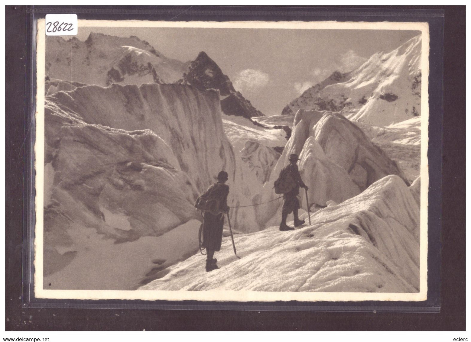 GRÖSSE 10x15cm - ALPINISME - AUF DEM TSCHIERVAGLETSCHER - TB - Tschierv