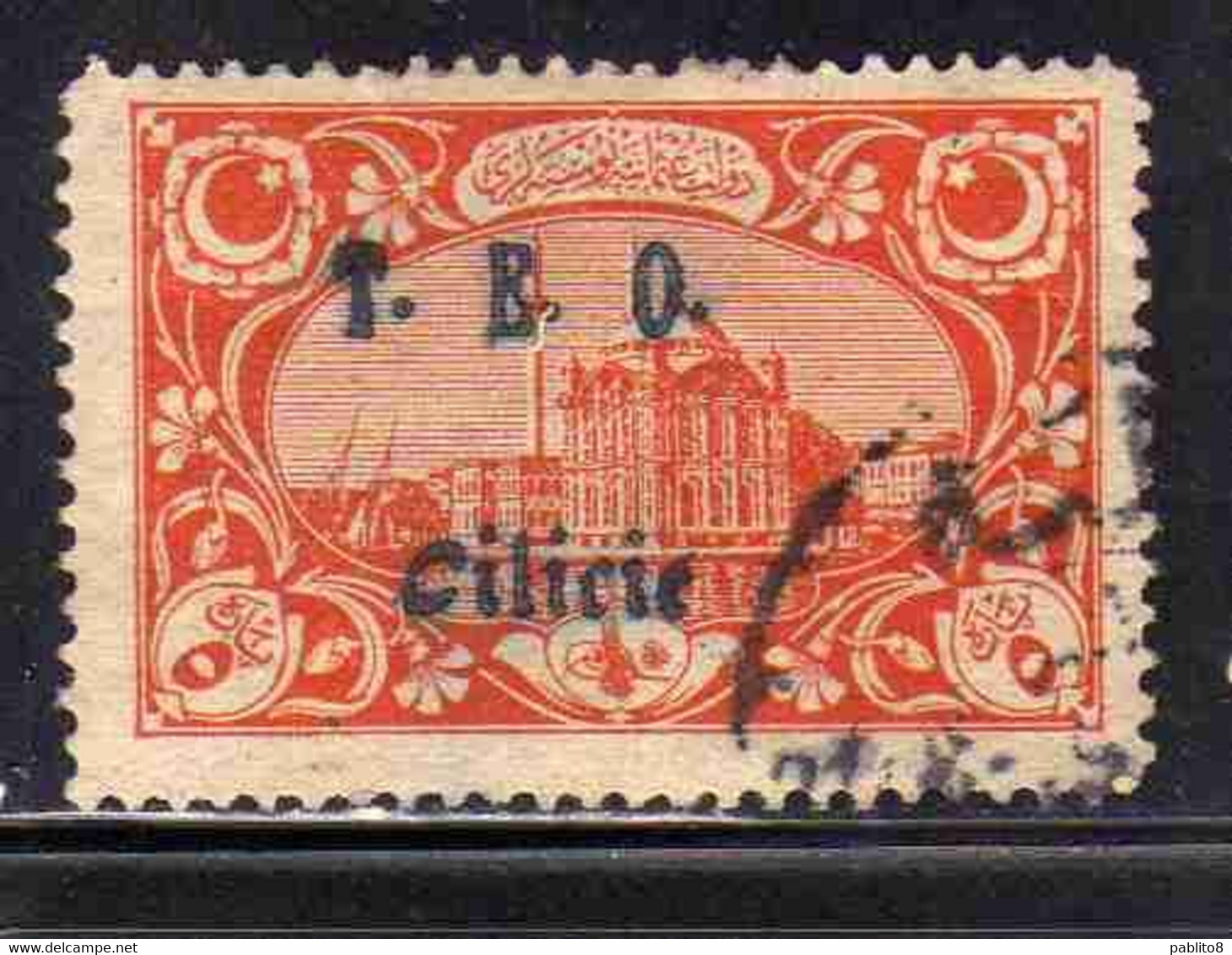 FRENCH CILICIE CILICIA FRANCAISE 1919 T.E.O. On MOSQUE D'ORTAKOY TEO 5pa USED USATO OBLITERE' - Gebruikt