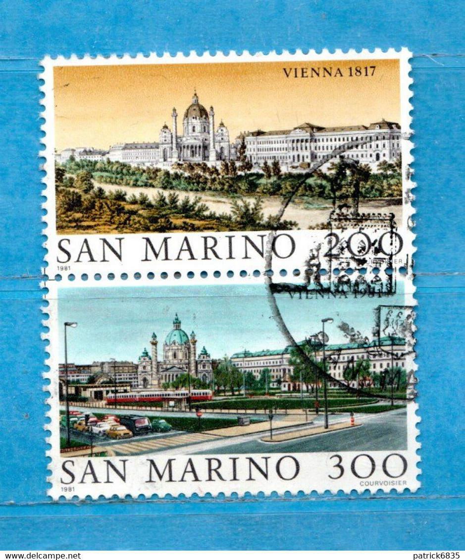 SAN MARINO ° 1981 - WIPA 81 . Unif.1072-1073  Usati - Used Stamps