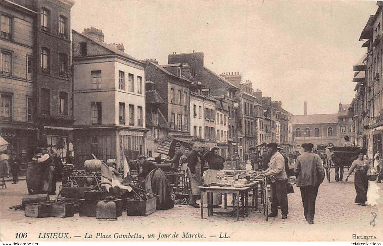 Lisieux            14        Place Gambetta Jour De Marché     (voir Scan) - Lisieux