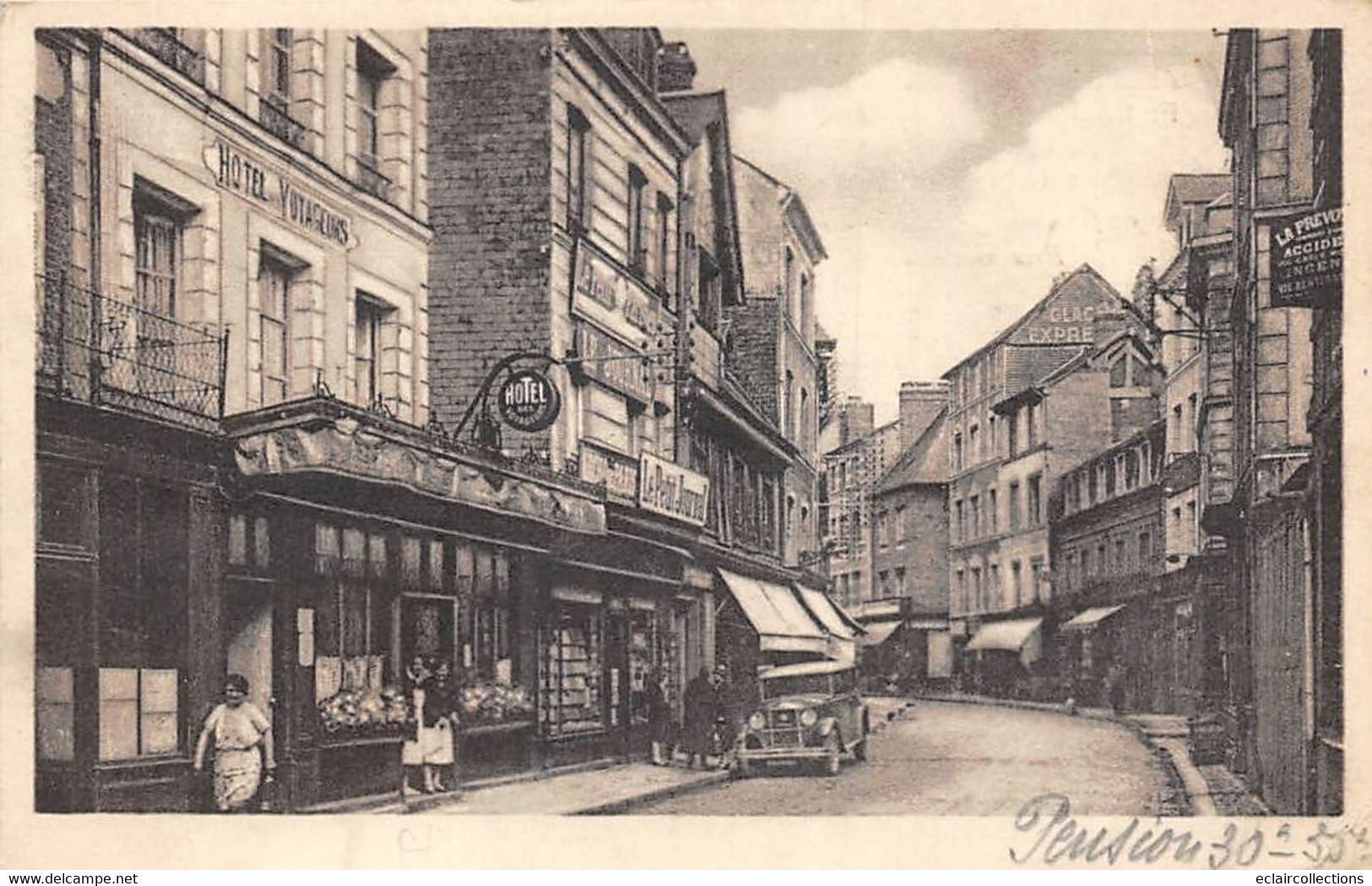 Lisieux            14        Hôtel Restaurant Des Voyageurs 126 Grande Rue           (voir Scan) - Lisieux