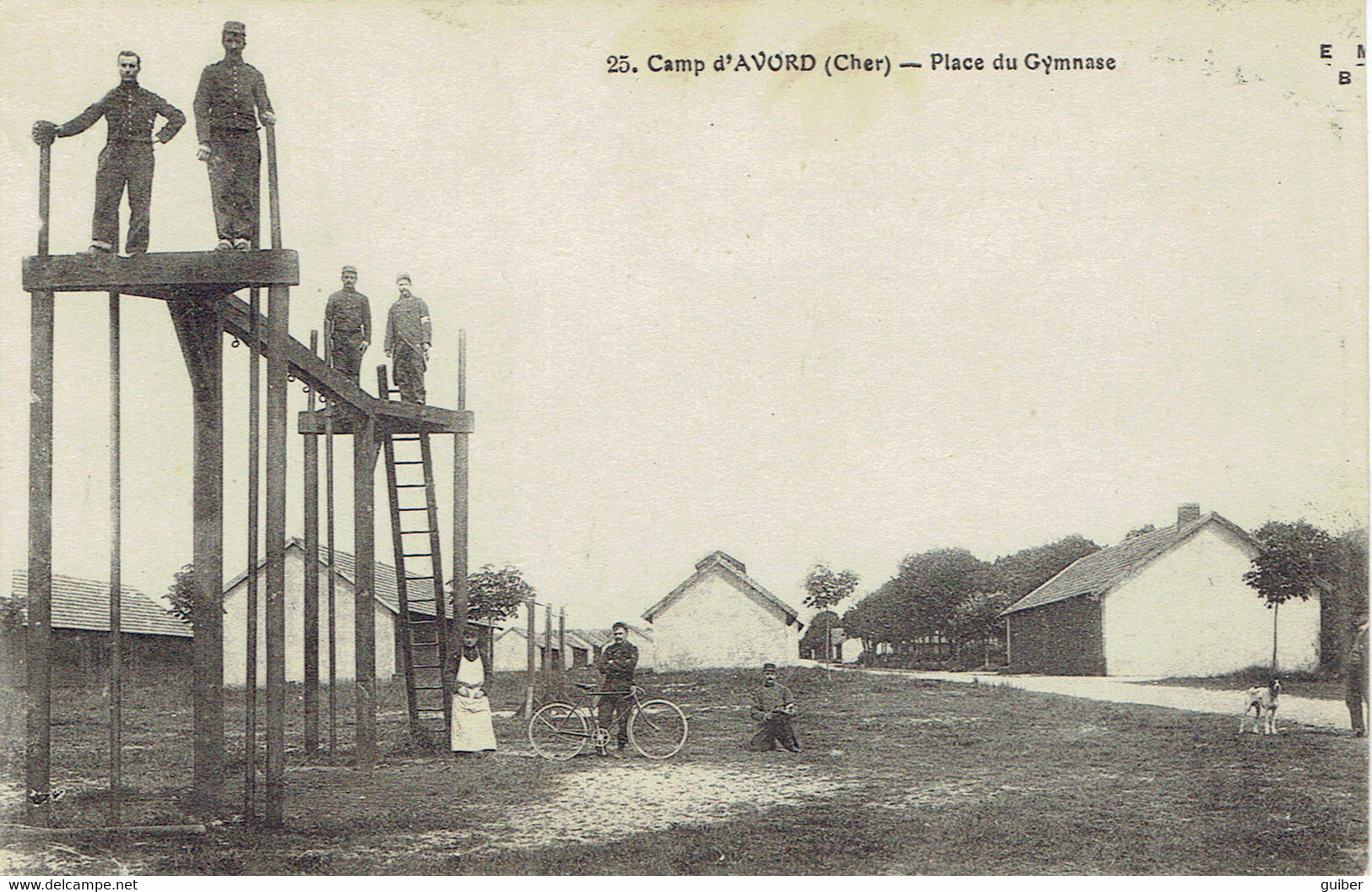 18 Camp D'avord Place Du Gymnase  Militaria 1915 - Avord