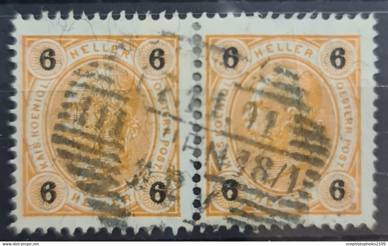 AUSTRIA 1899 - Canceled - ANK 73 - Perf. 13 : 13 - PAIR! - Gebraucht