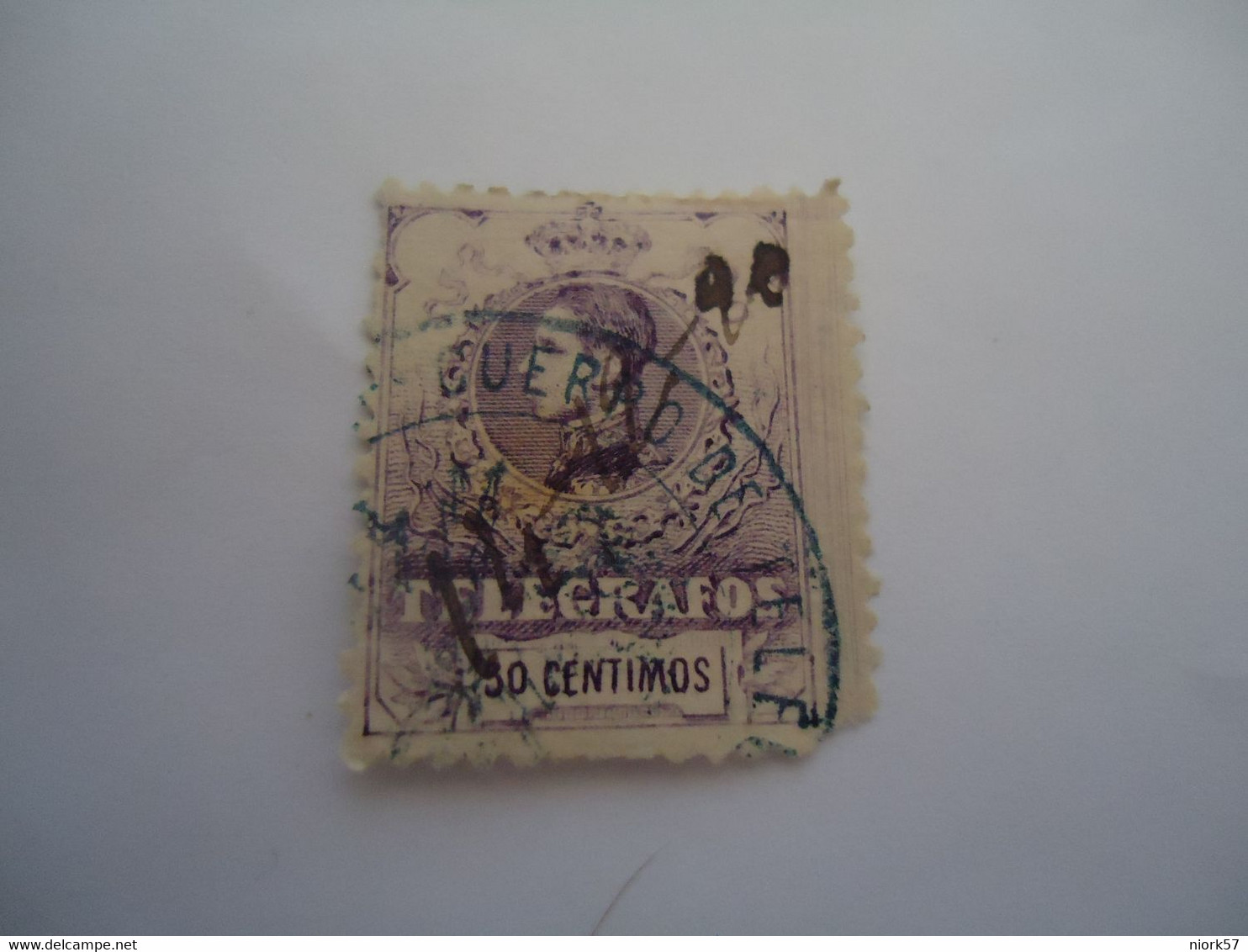 SPAIN TELEGRAFOS  USED    STAMPS KNGS 50C    WITH POSTMARKS - Telegraph