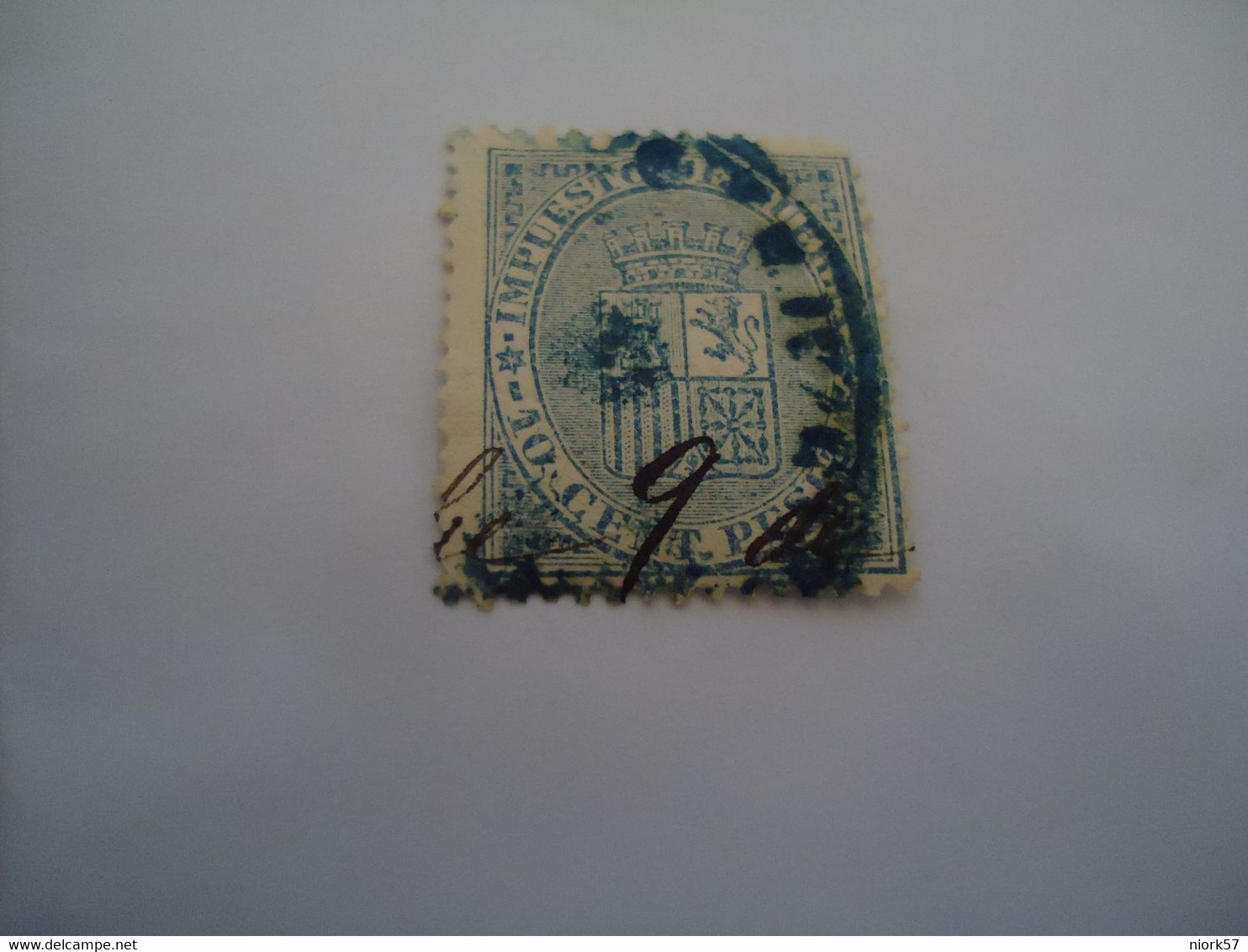 SPAIN TELEGRAFOS  USED  STAMPS   WITH POSTMARK - Telegraph