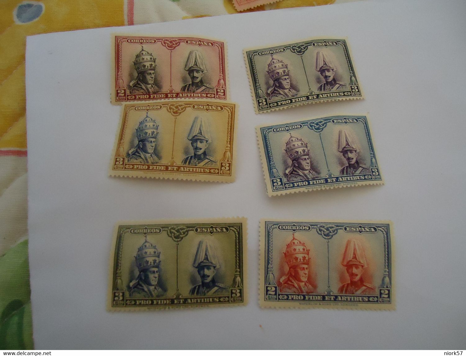 SPAIN    MNH     STAMPS   1928 POPES - Telegraph