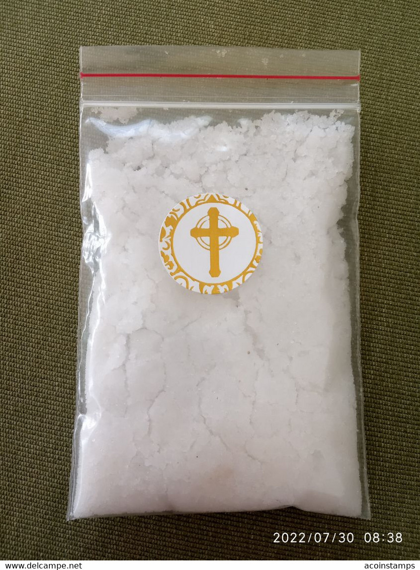 Pure Salt From Dead Sea Holy Land Bible Earth. 50 G, "Christian Cross" - Minéraux