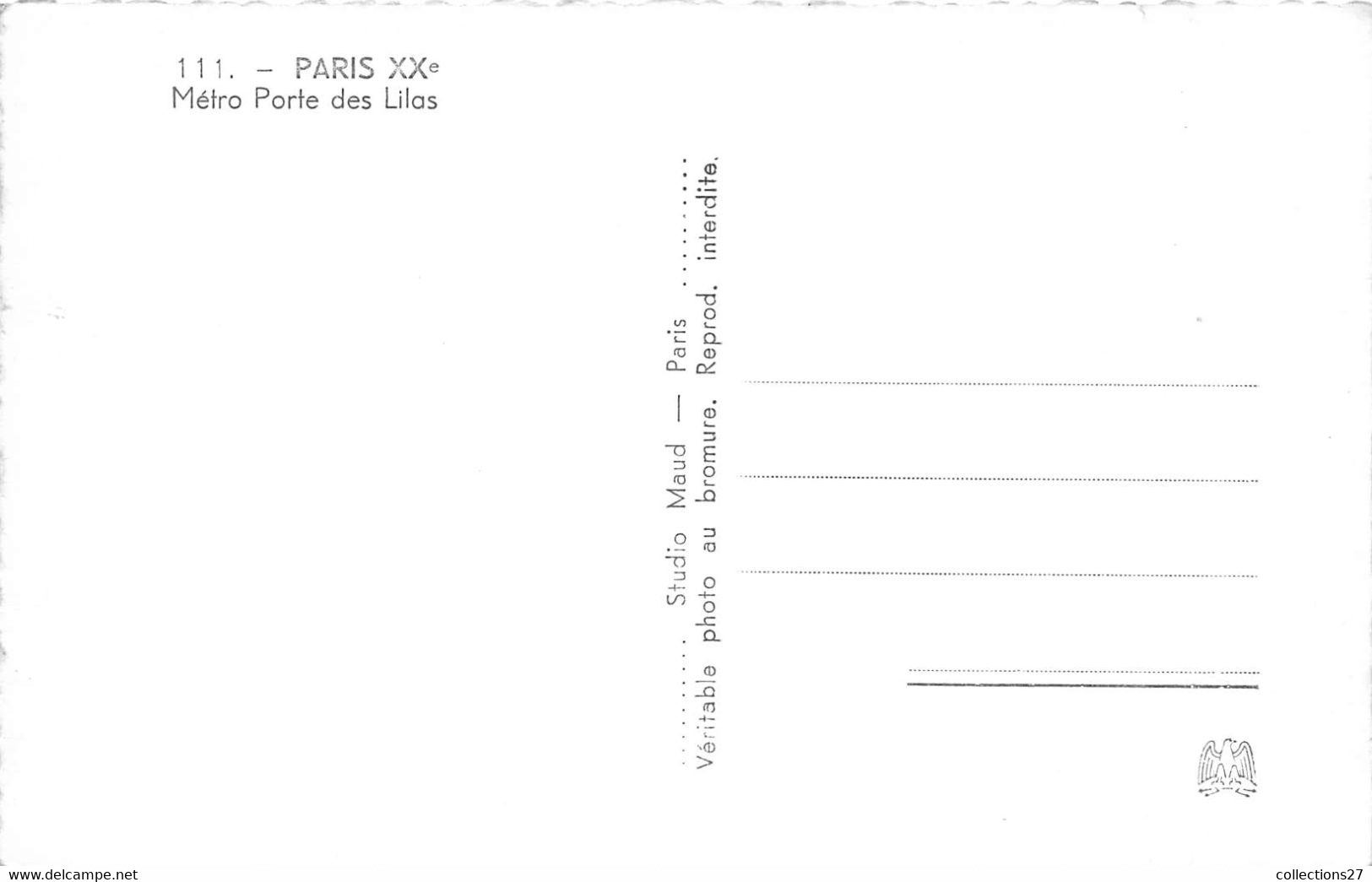 PARIS-75020-METRO PORTE DES LILAS - Paris (20)