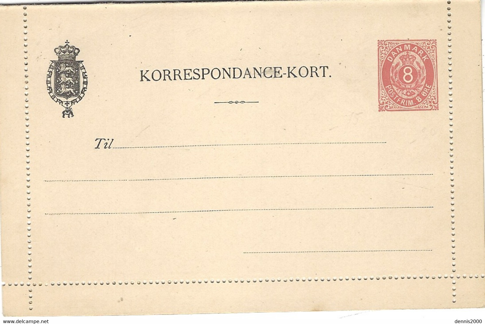 KORRESPONDANCE-KORT  8 Ore  No Used - Nice Quality - Lettres & Documents