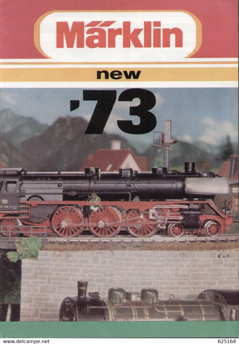 Catalogue MÄRKLIN 1973 New Neuheiten Englische Ausgabe Brochure - Anglais