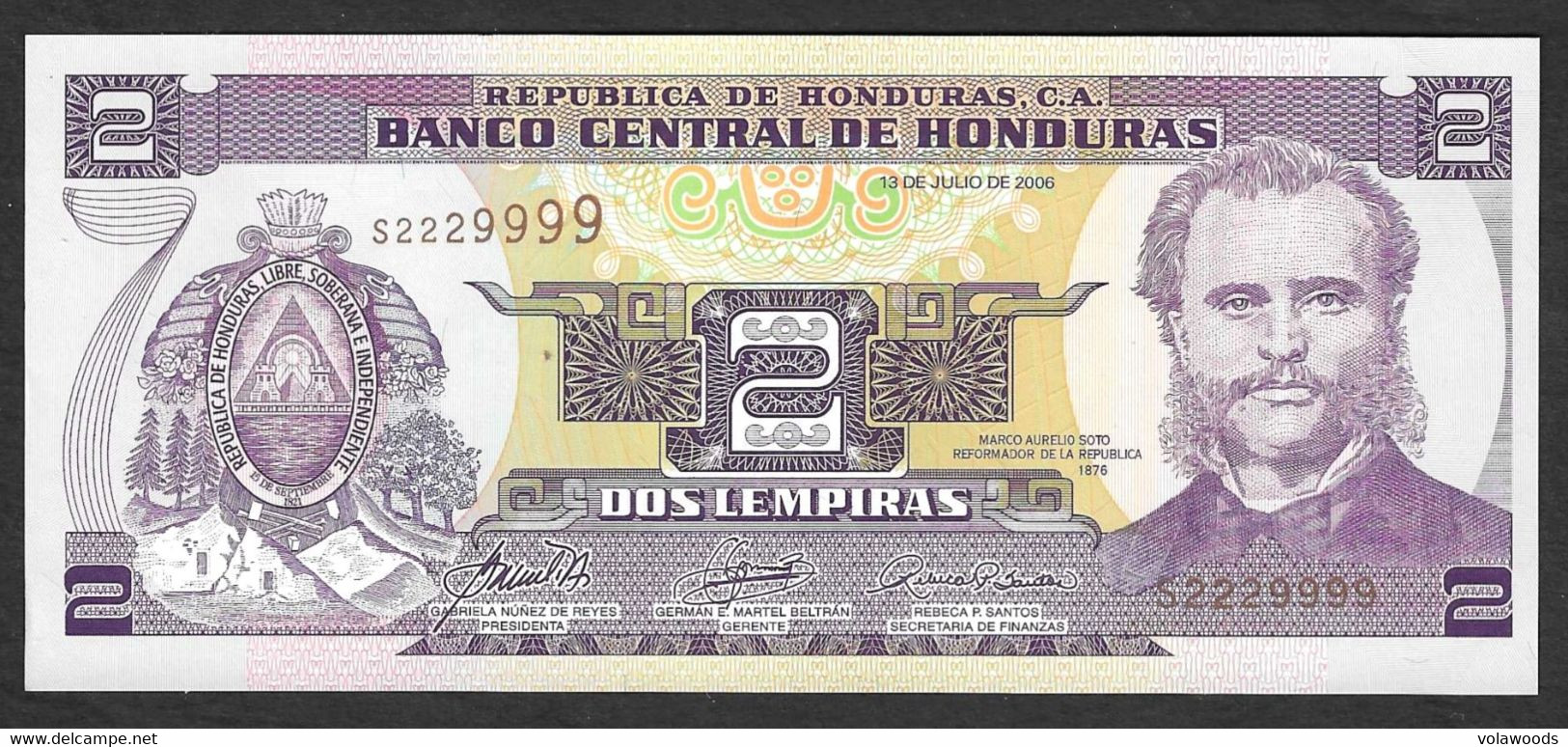 Honduras - Banconota Non Circolata FdS UNC Da 2 Lempiras P80Af - 2006 #19 - Honduras