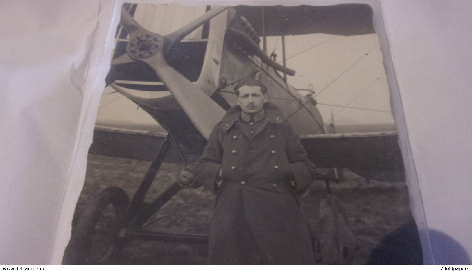 ♥️♥️ CARTE PHOTO BRUXELLES 1926 AVIATEUR ENVOI AUTOGRAPHE A IDENTIFIER  AVION TENUE MILITAIRE - Chine